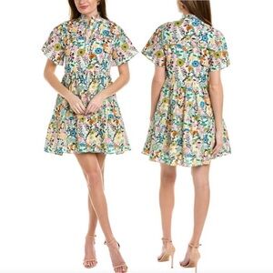 Tuckernuck Ro's Garden Vibeka Printed Ruffle Mini Dress